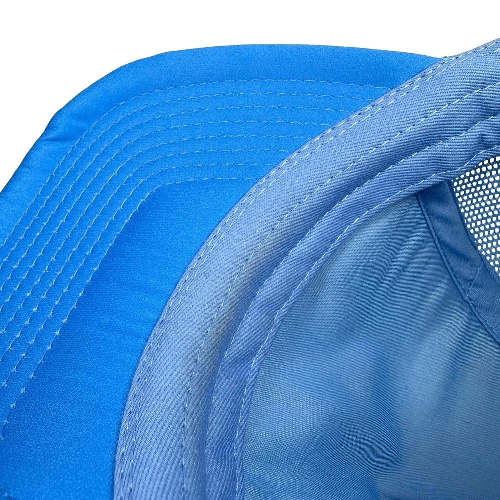 Madhappy Blue White Trucker Hat‎ Mesh Snapback Puff Print Logo Rope Detail